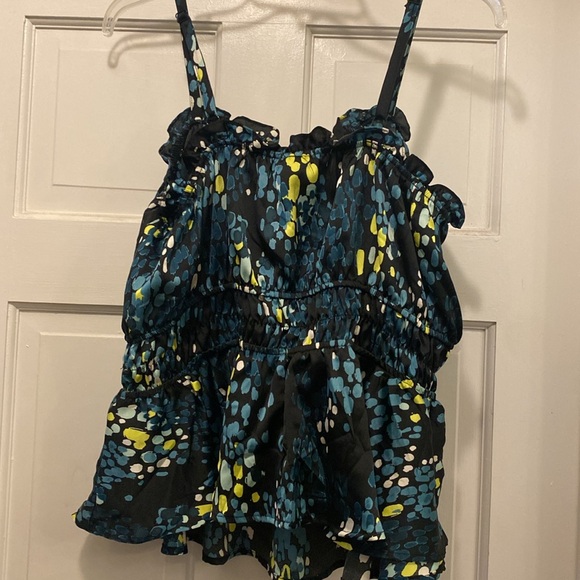 GUC Torrid Size 1 Ruffle Peplum Cami Top - Picture 4 of 5
